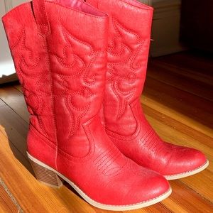 Red Cowboy Boots